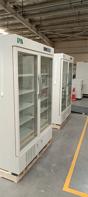 2-8 διπλό ψυγείο εργαστηριακών ψυγείων φαρμακείων πορτών γυαλιού βαθμού για τον εξοπλισμό νοσοκομείων
