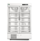 656L διπλά φαρμακείο πορτών και ψυγείο εργαστηρίων με την πόρτα γυαλιού και το εσωτερικό φως των οδηγήσεων