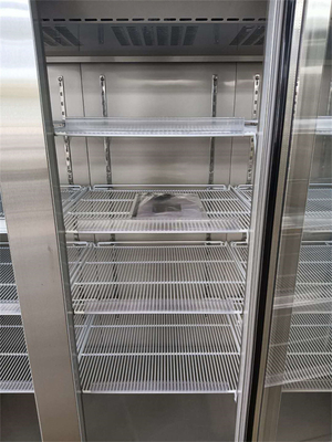Ιατρικό ψυγείο 3 φαρμακείων μεγάλης περιεκτικότητας ανοξείδωτου 1500L πόρτες γυαλιού