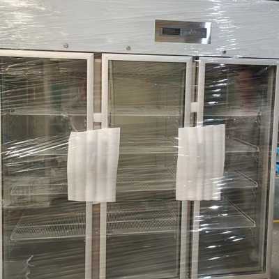 Θερμαίνοντας το ανοξείδωτο 304 πορτών γυαλιού ιατρικό ψυγείο φαρμακείων που χρησιμοποιείται στο εργαστήριο νοσοκομείων