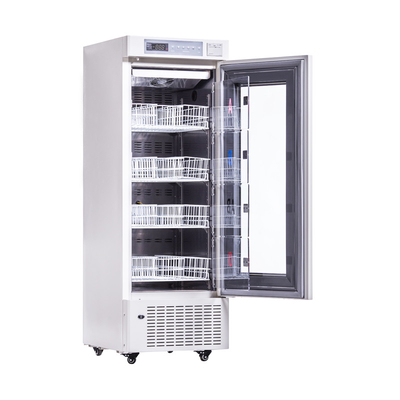 Φορητό νοσοκομειακό Τράπεζα αίματος ψυγείο ντουλάπι με θέρμανση αφρό γυαλί πόρτα 208L