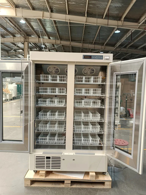 4°C 658L Τράπεζα αίματος ψυγείο Αδιάψυκτο εσωτερικό από ανοξείδωτο χάλυβα με καλάθι