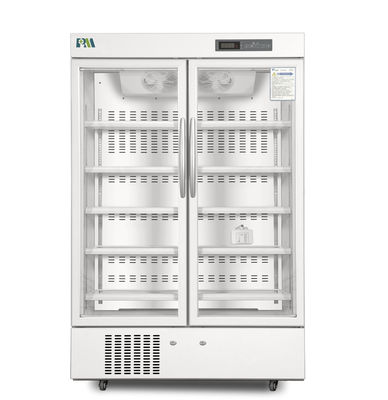 656L εργονομικό διπλό γυαλιού ψυγείο ψυγείων εμβολίων φαρμακείων πορτών βιοϊατρικό για τον εξοπλισμό νοσοκομείων